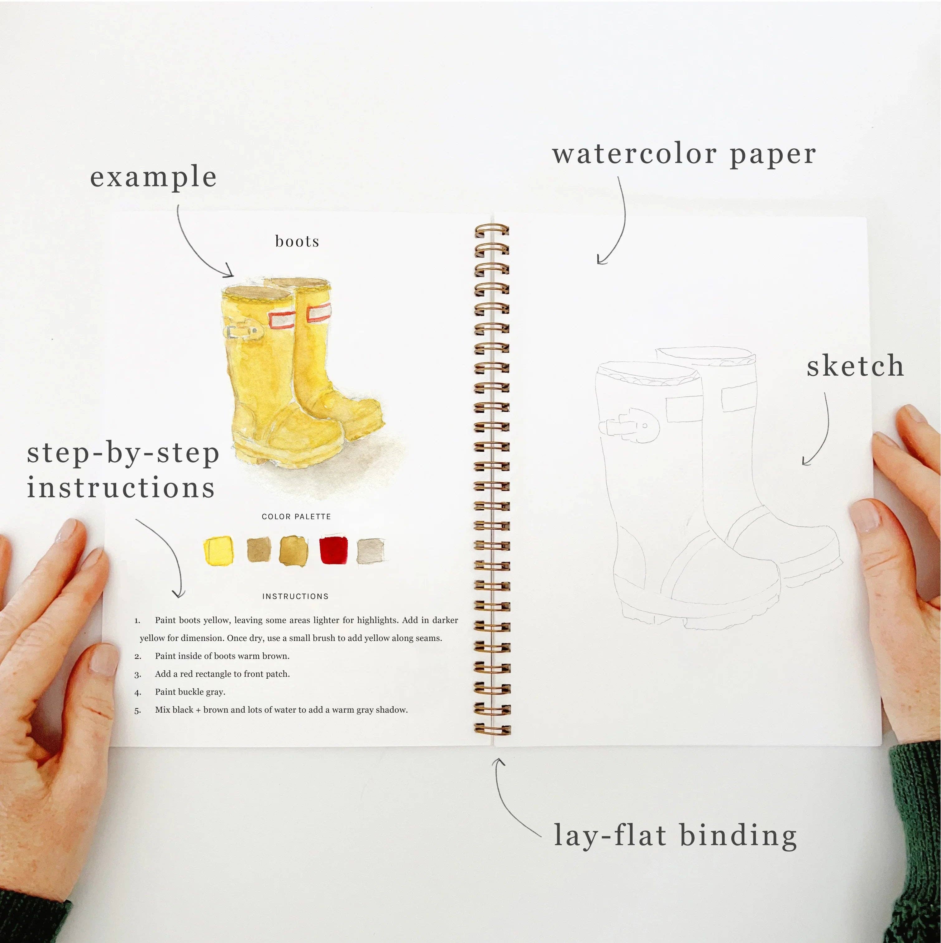emily lex studio - Garden watercolor workbook