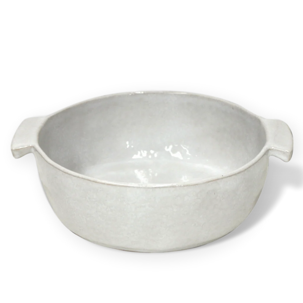 Carmel Ceramica Cozina White Round Baker