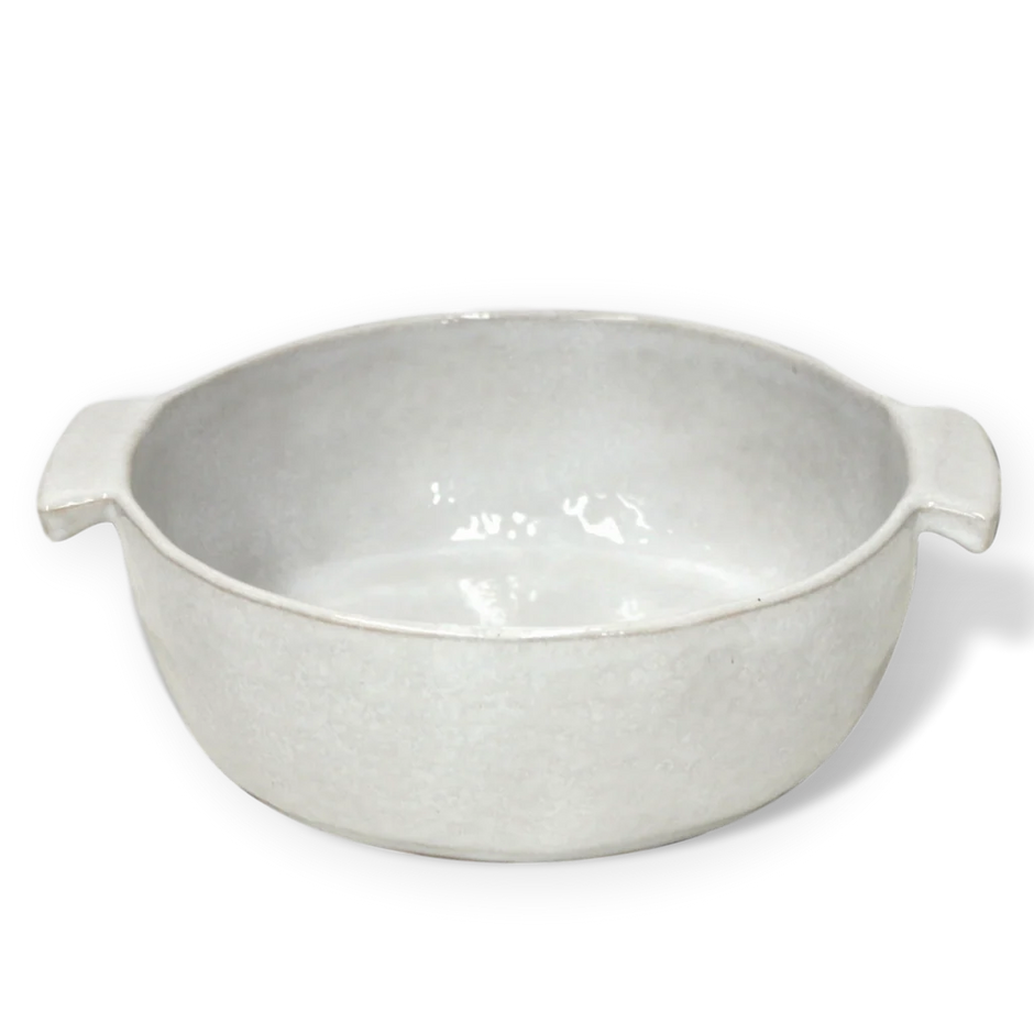 Carmel Ceramica Cozina White Round Baker