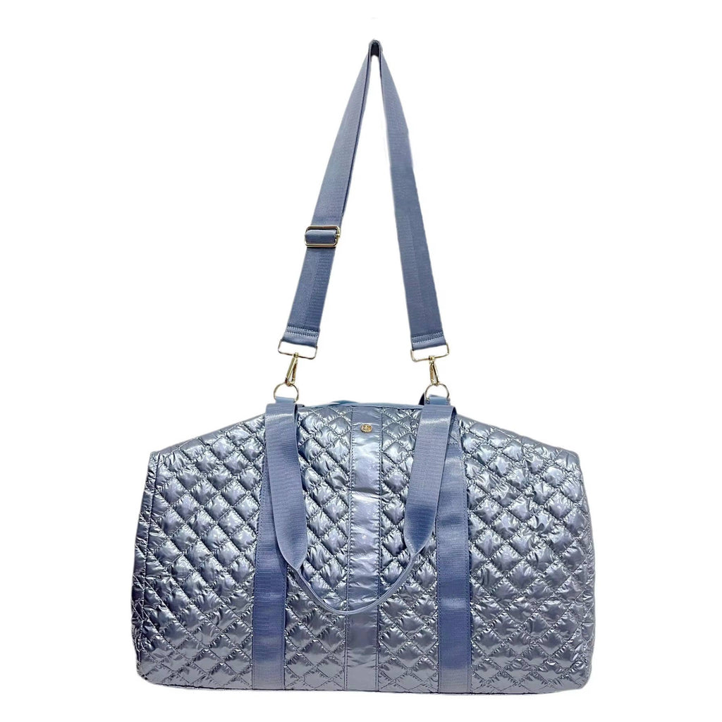 Lemonbella - Lemonbella Ice Blue Diamond Weekender Duffle Travel Bag