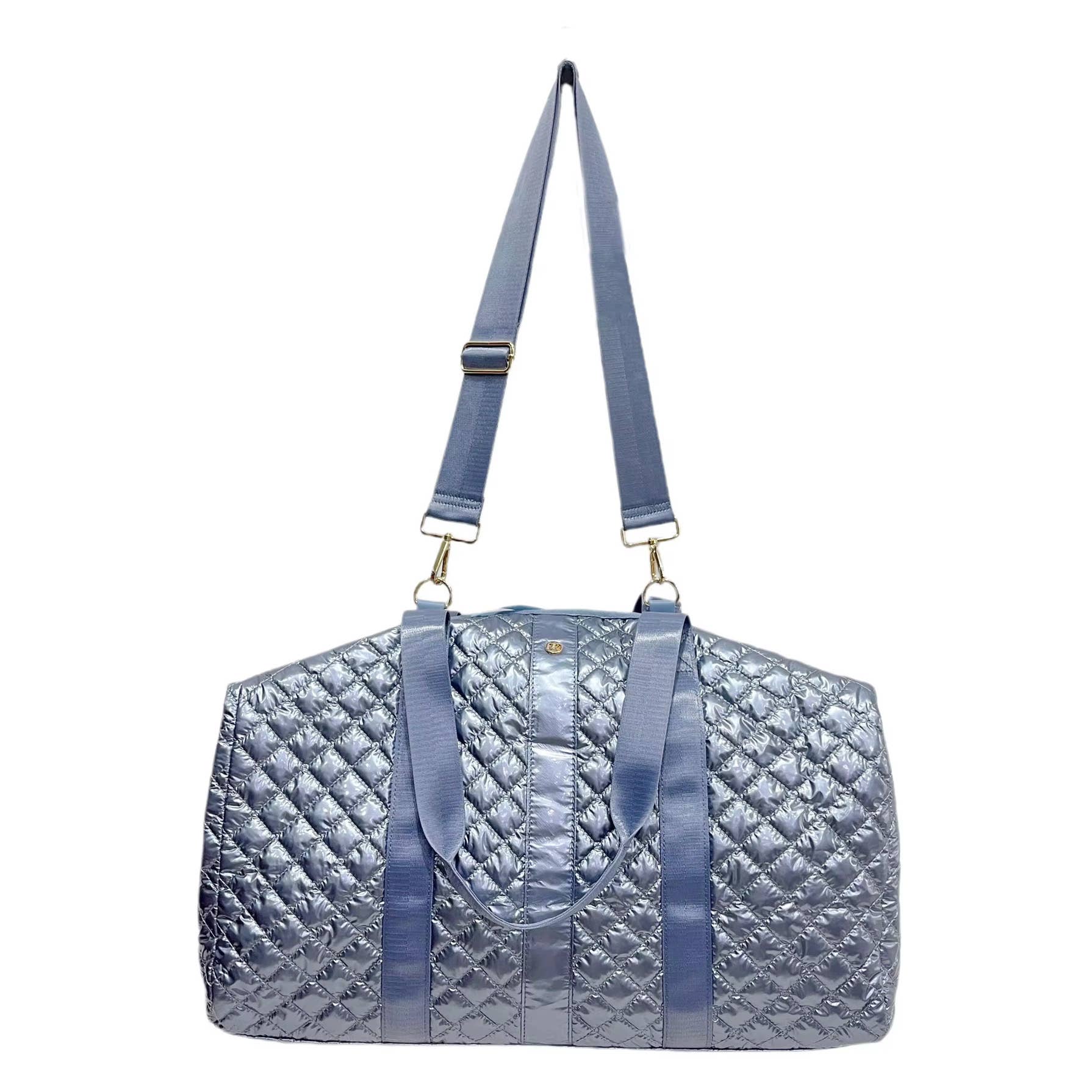Lemonbella - Lemonbella Ice Blue Diamond Weekender Duffle Travel Bag