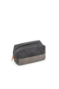 Weddingstar Inc. - Men's Travel Toiletry Bag - Black & Gray Canvas