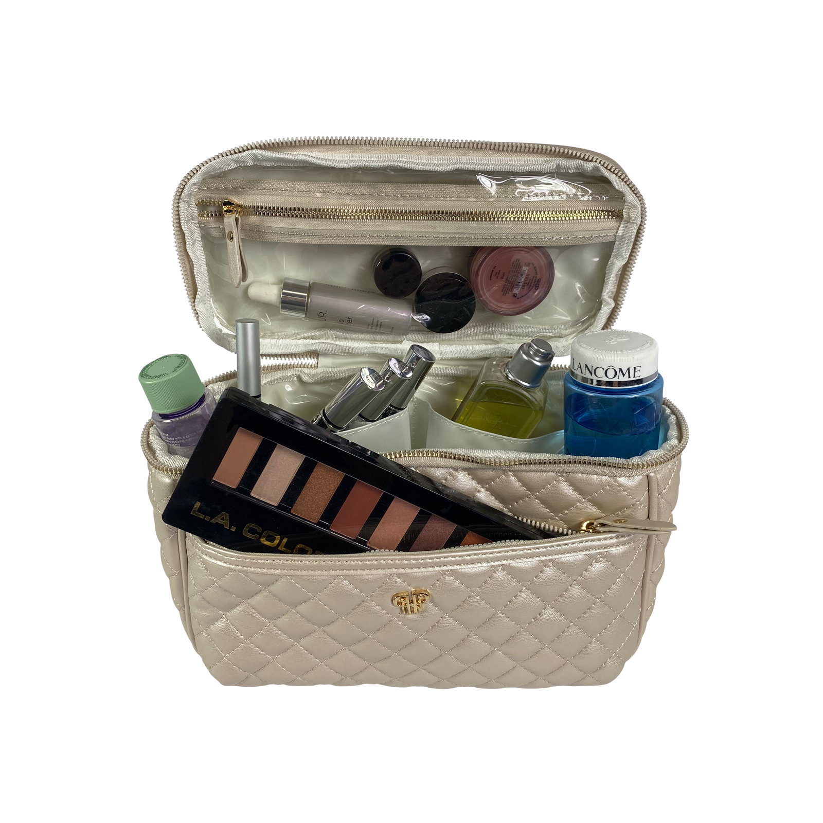 PurseN (new) - Classic Train Case - Pearl Quilted