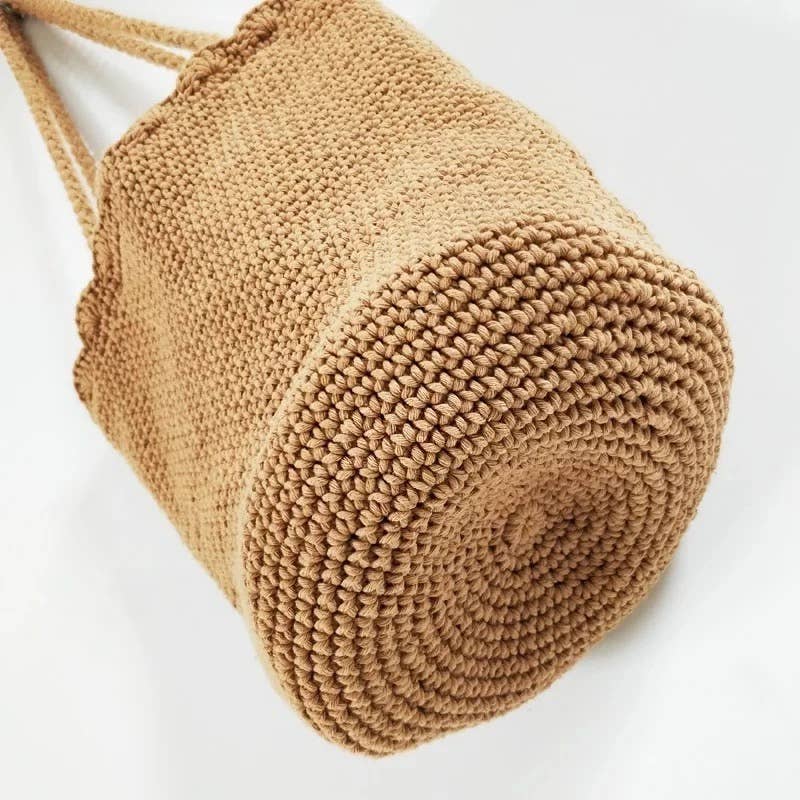 Ellison+Young - Knitted Scalloped Edge Tote
