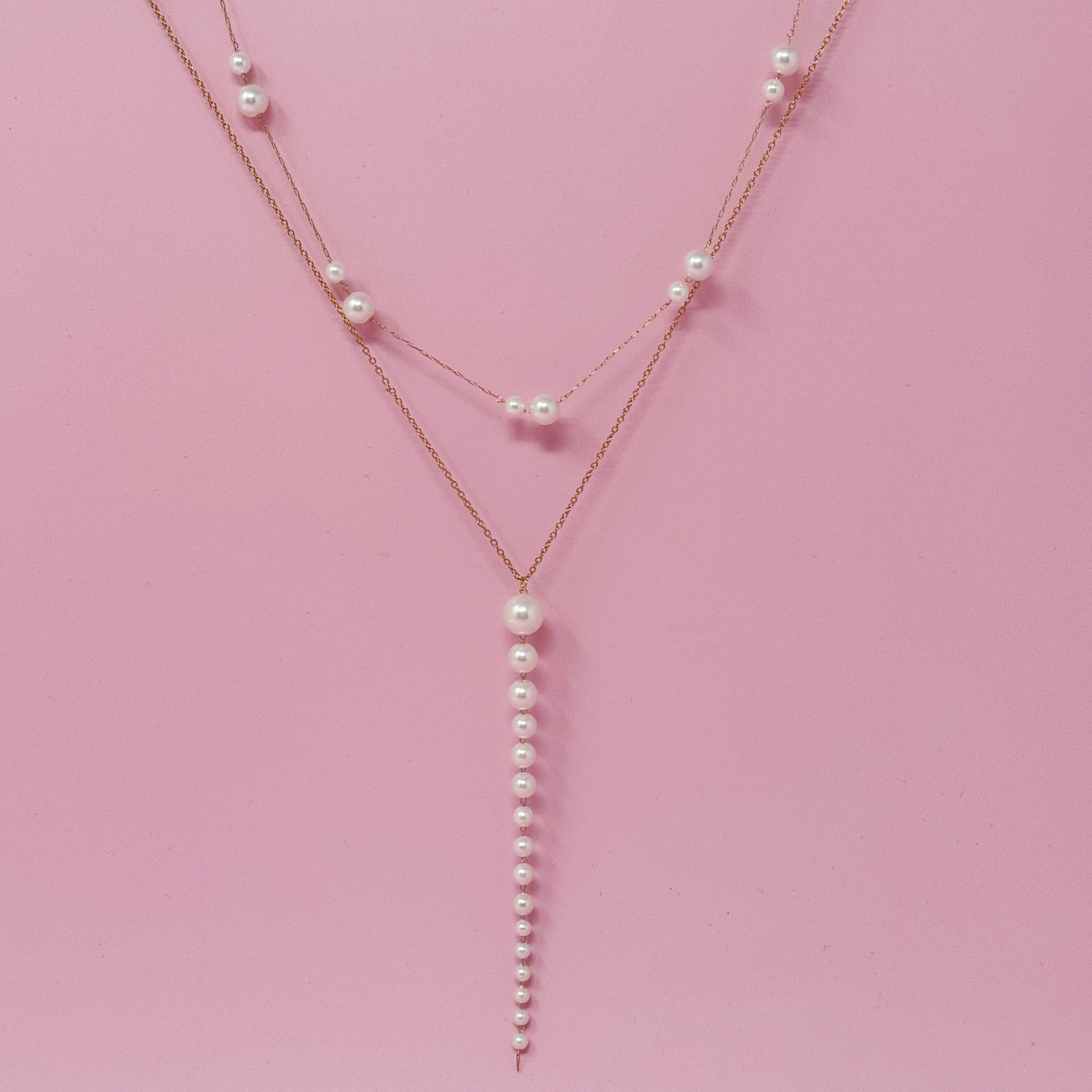 Ellison+Young - Lovely Lady Dainty Pearl Necklace