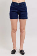 Judy Blue Dark Wash Denim High Waist Shorts
