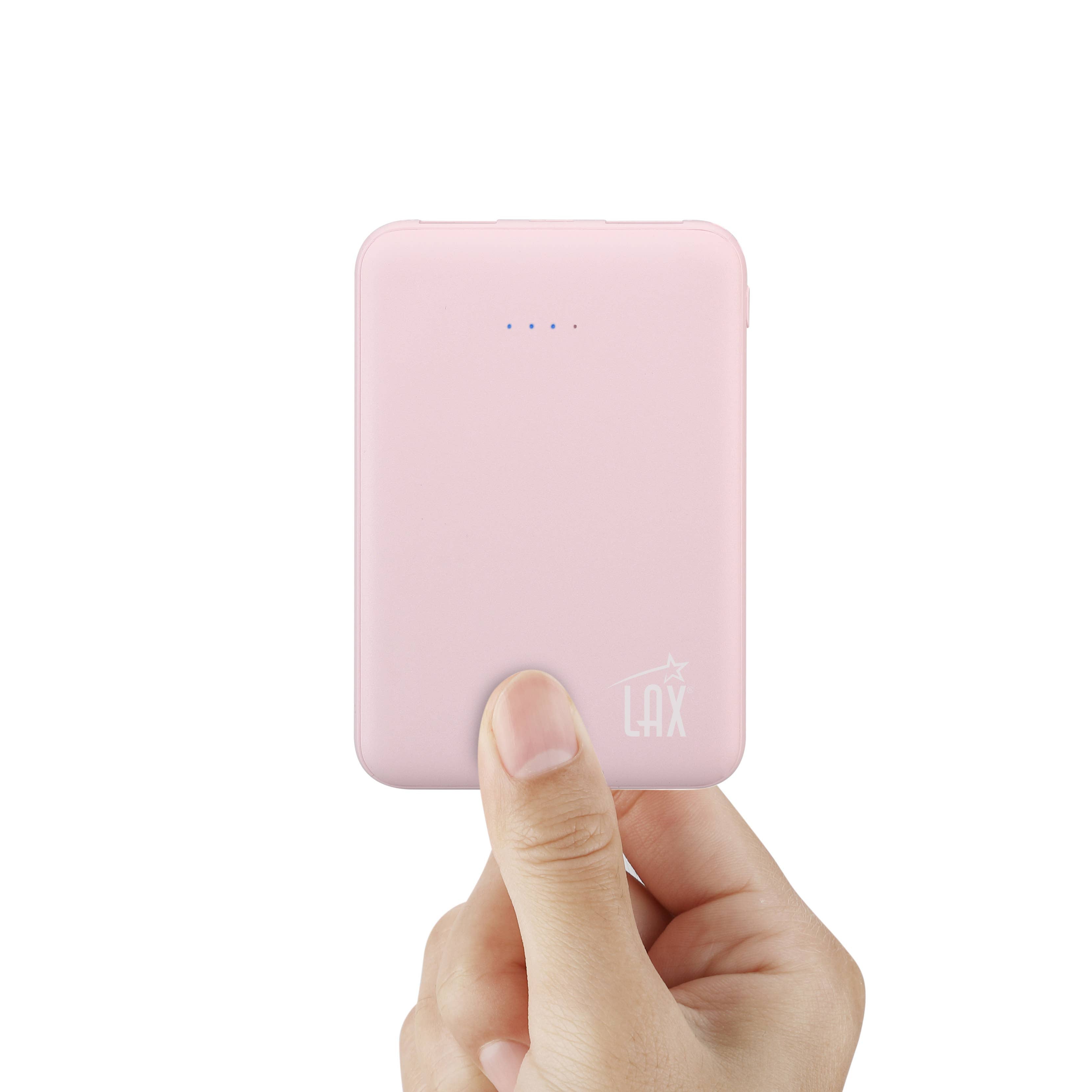 LAX Gadgets - 6600mAh Power Bank Ultra-Slim | Palm Size | Portable | 8Oz