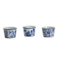 Two's Company Blue and White Deli Container