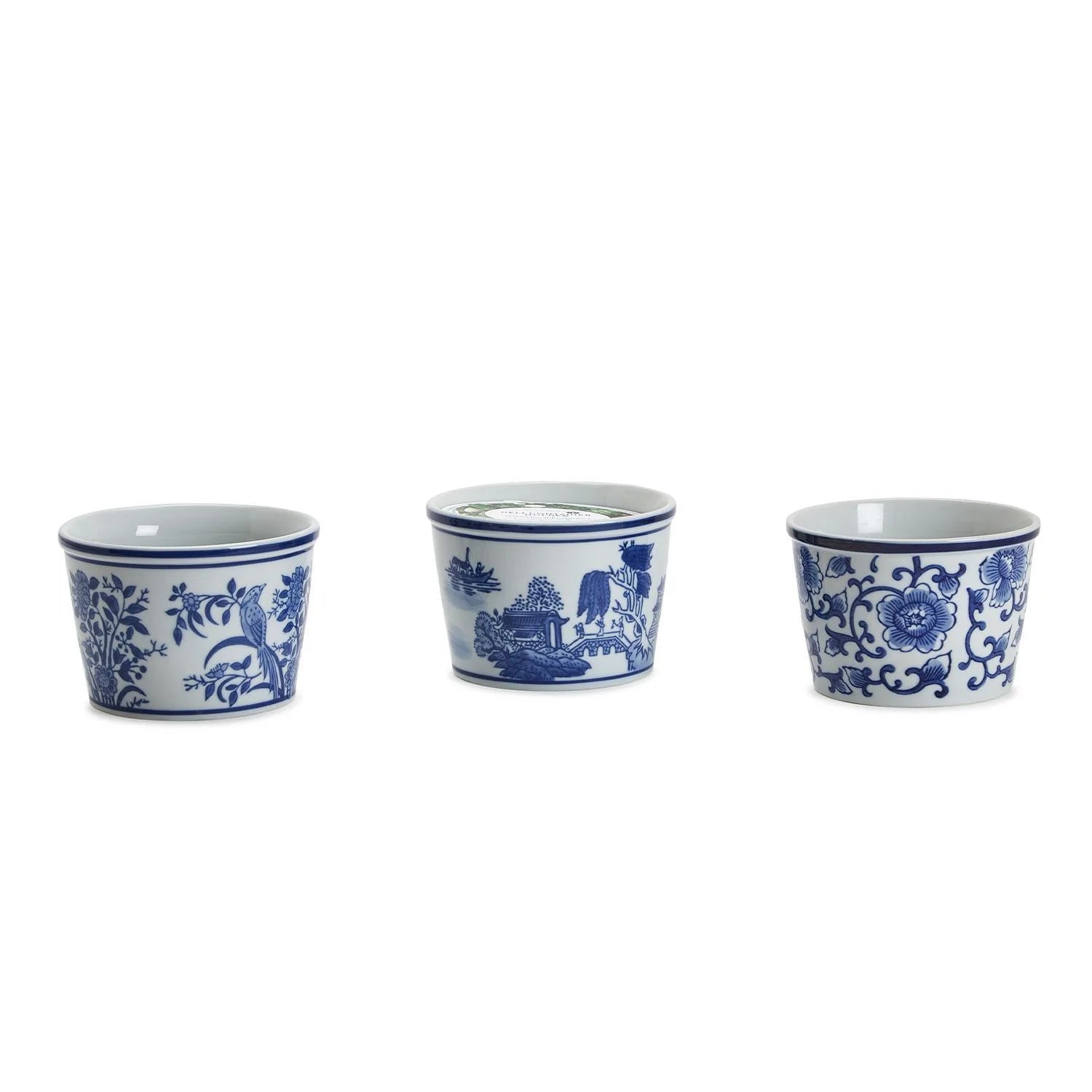 Two's Company Blue and White Deli Container