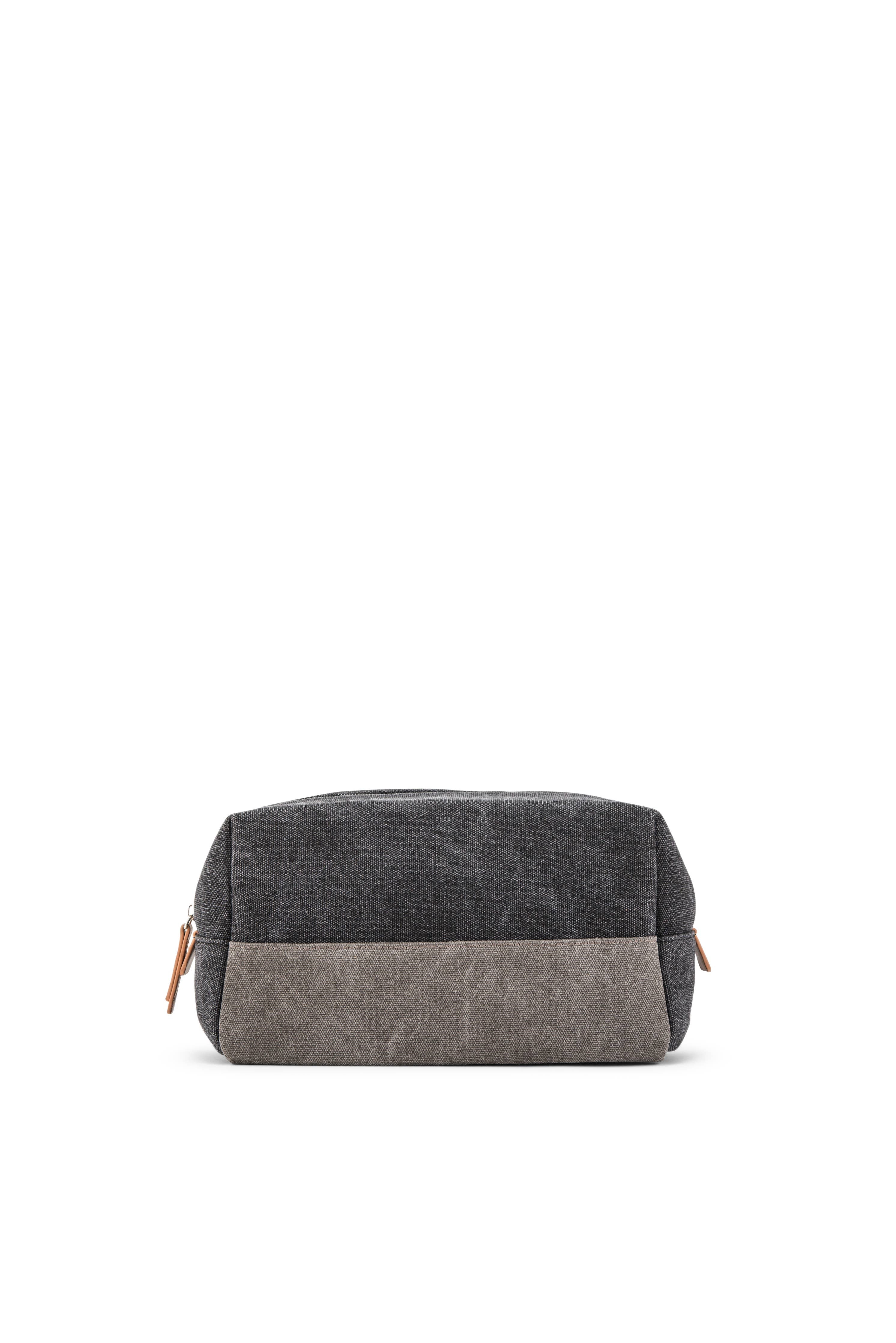 Weddingstar Inc. - Men's Travel Toiletry Bag - Black & Gray Canvas