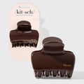 KITSCH - Recycled Plastic Puffy Cloud Clip 1pc - Chocolate