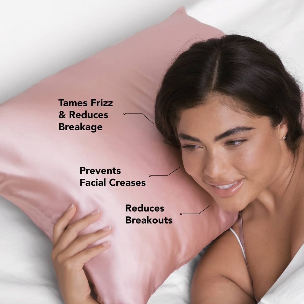 KITSCH - Satin Pillowcase Standard - Blush