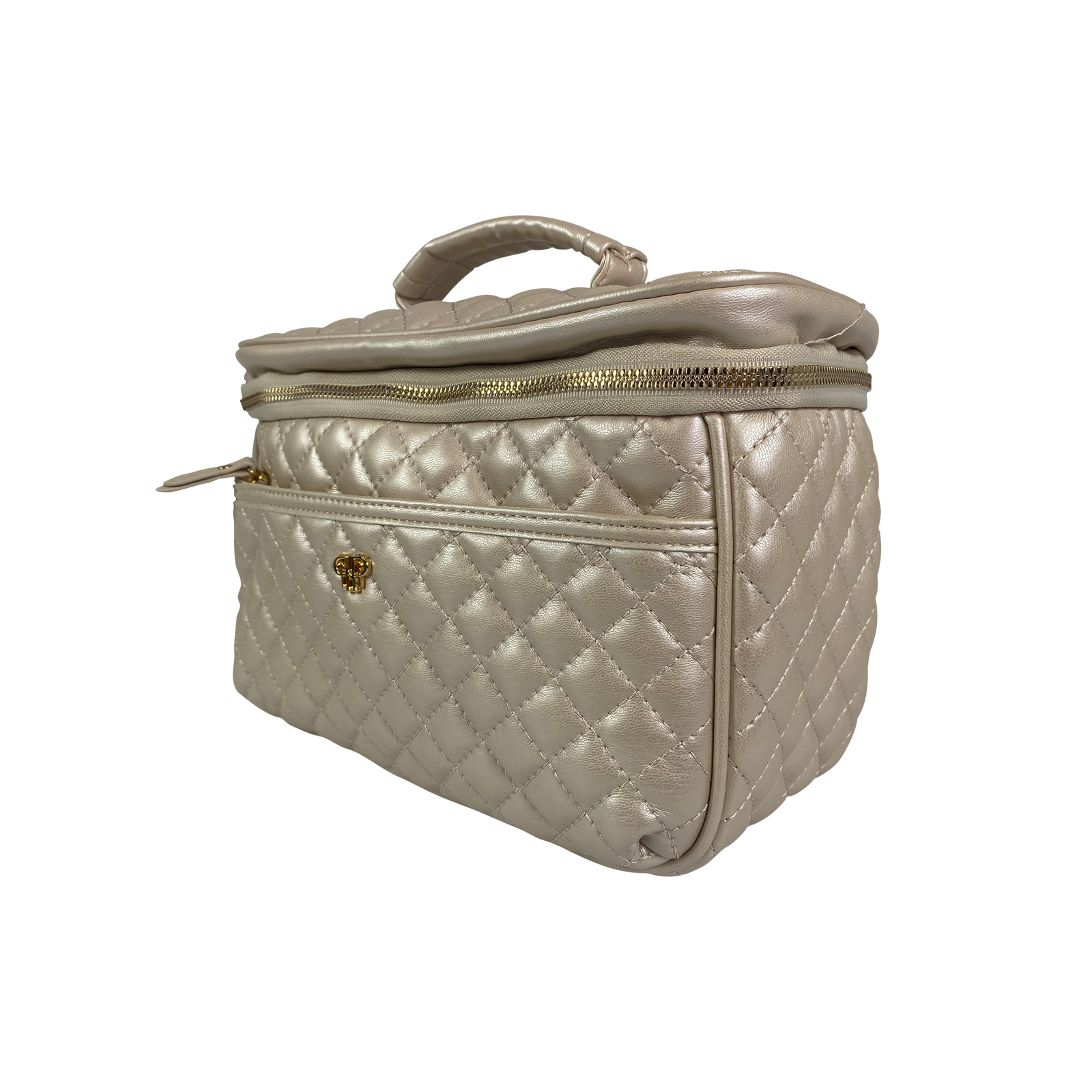 PurseN (new) - Classic Train Case - Pearl Quilted