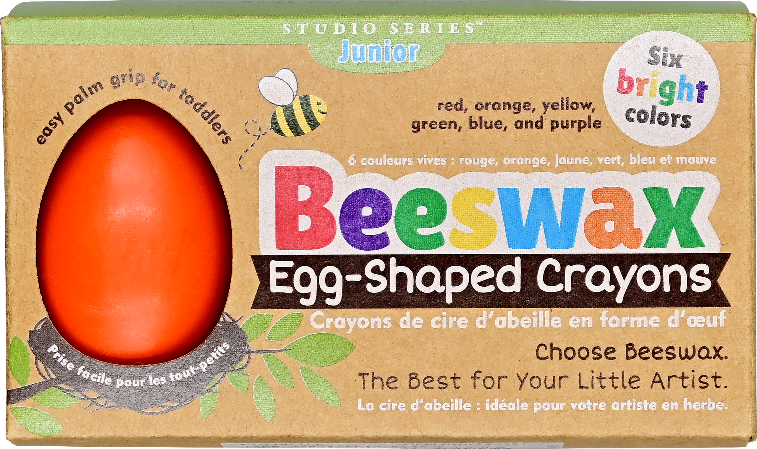Peter Pauper Press - Studio Series Junior Beeswax Egg-Shaped Crayons