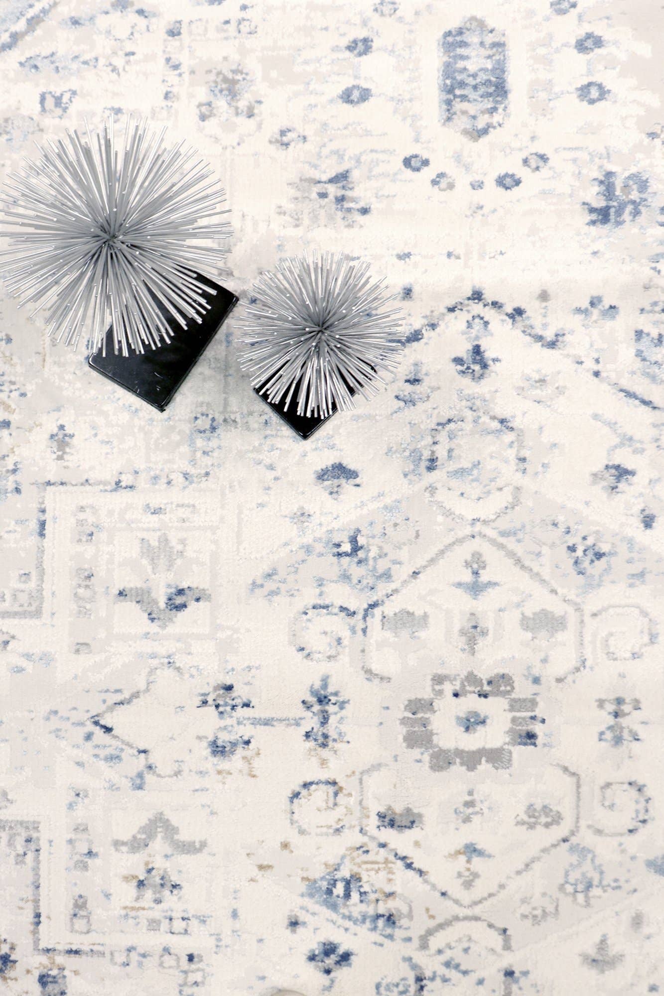Pasargad Home - Efes Oriental Light Gray/Light Blue Area Rug