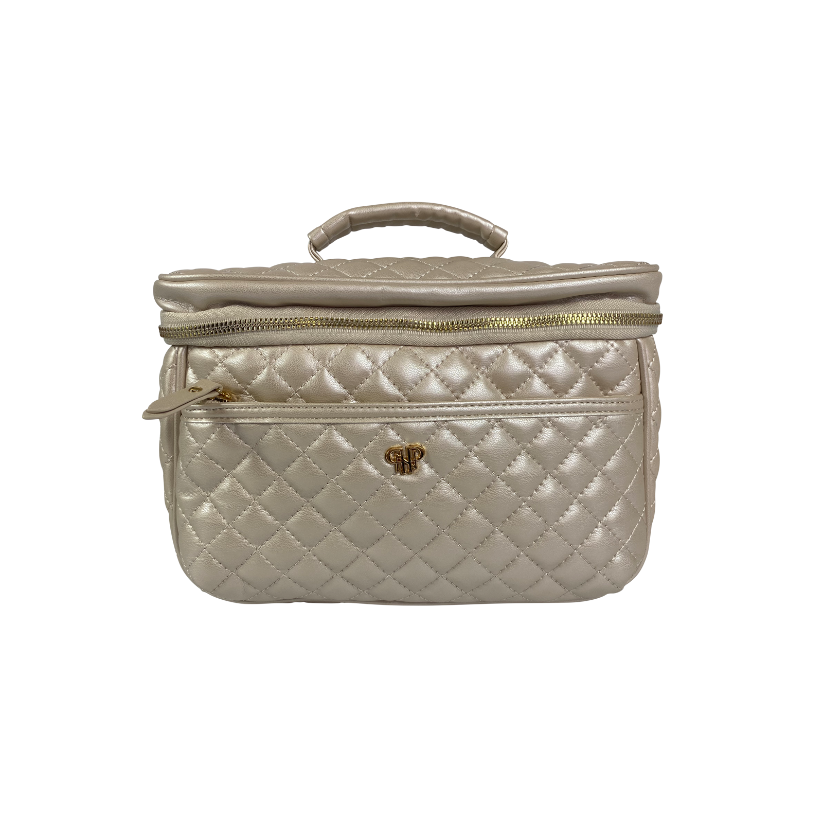 PurseN (new) - Classic Train Case - Pearl Quilted