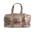 Lemonbella - Lemonbella Gold Metallic Puffer Weekender Duffle Bag Gift