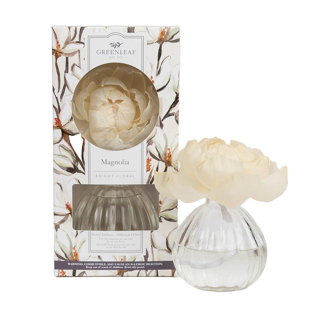 Greenleaf Gifts - Magnolia Flower Diffuser 4 Pack