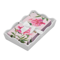 Sophistiplate Ceramic Wave Napkin Tray with Guest Towel