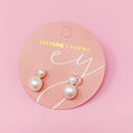 Ellison+Young - Classic Double Pearl Earrings