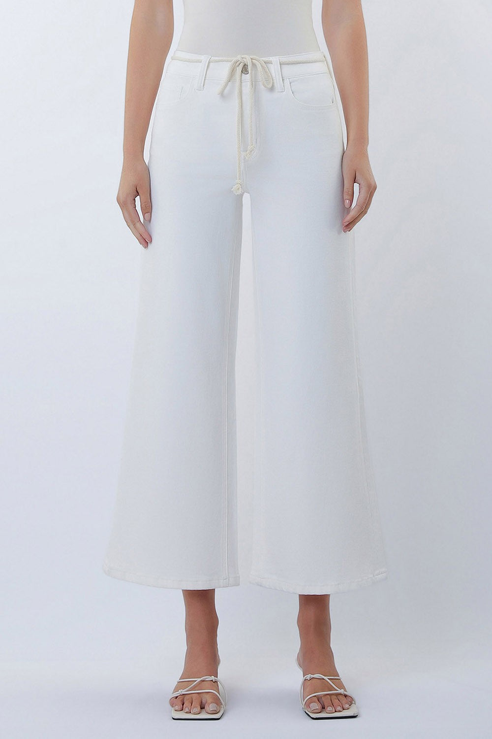 Vervet High Rise Crop Wide Leg with Drawstring