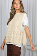 Vine & Love A Cozy Textured Sweater Vest