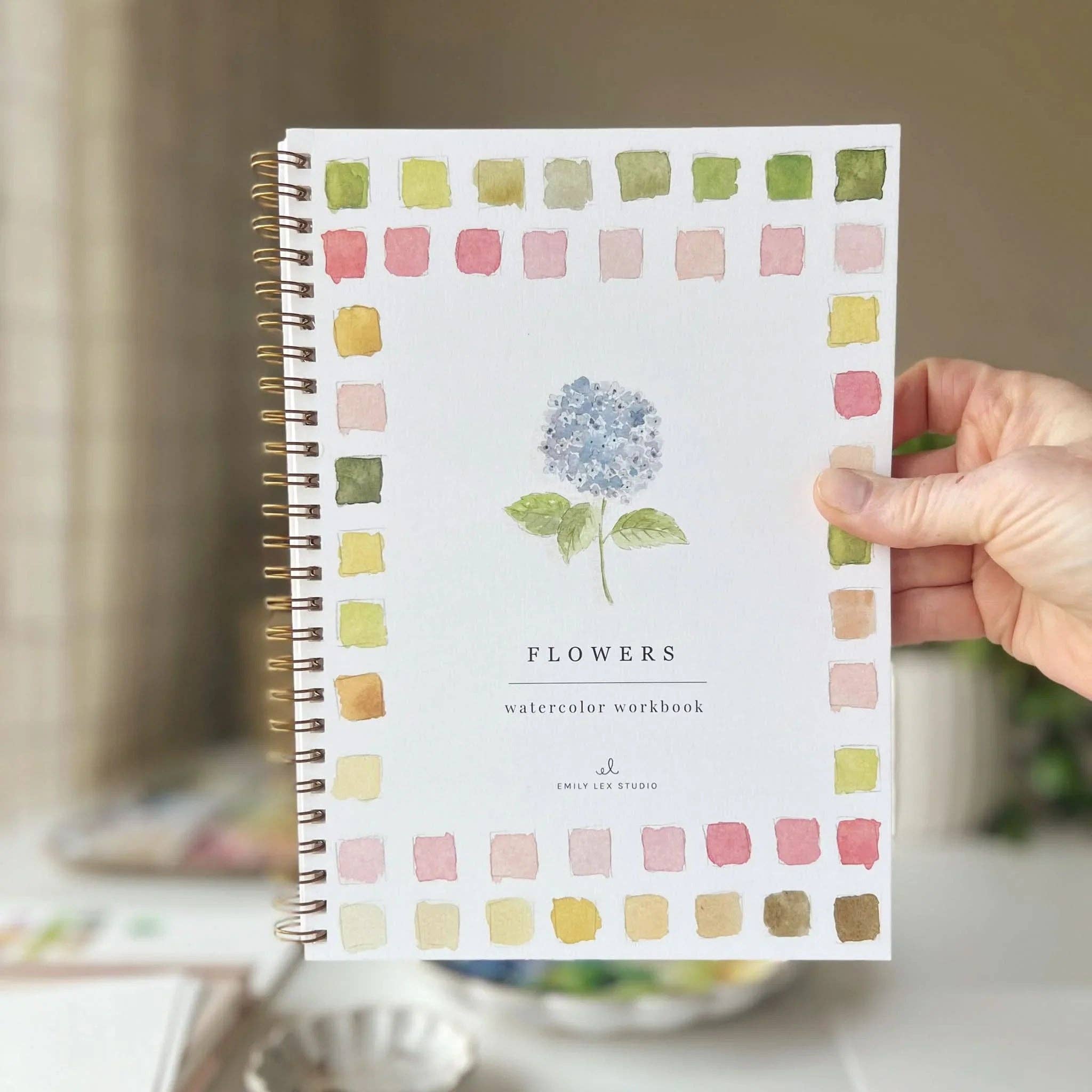 emily lex studio - Flowers watercolor workbook