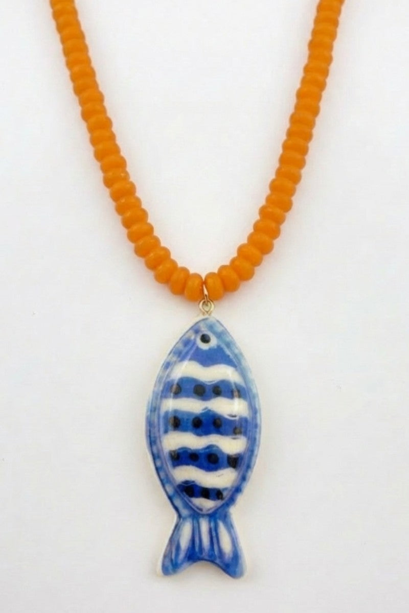 Swan Madchen Colorful Tropical Fish Beaded Necklace
