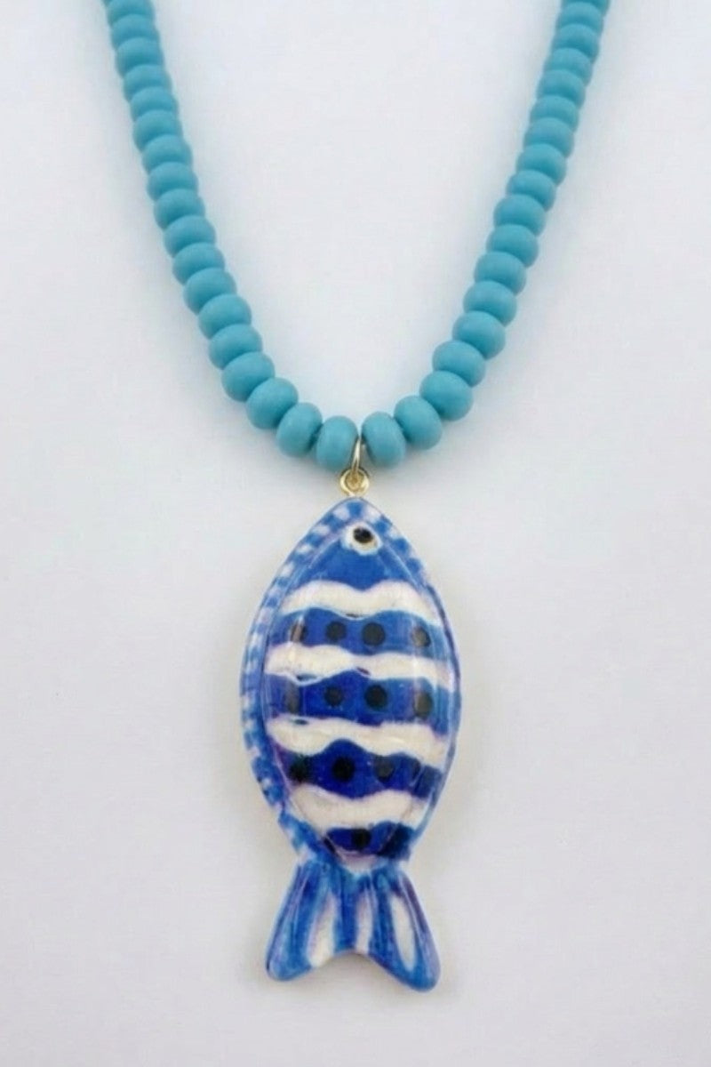 Swan Madchen Colorful Tropical Fish Beaded Necklace