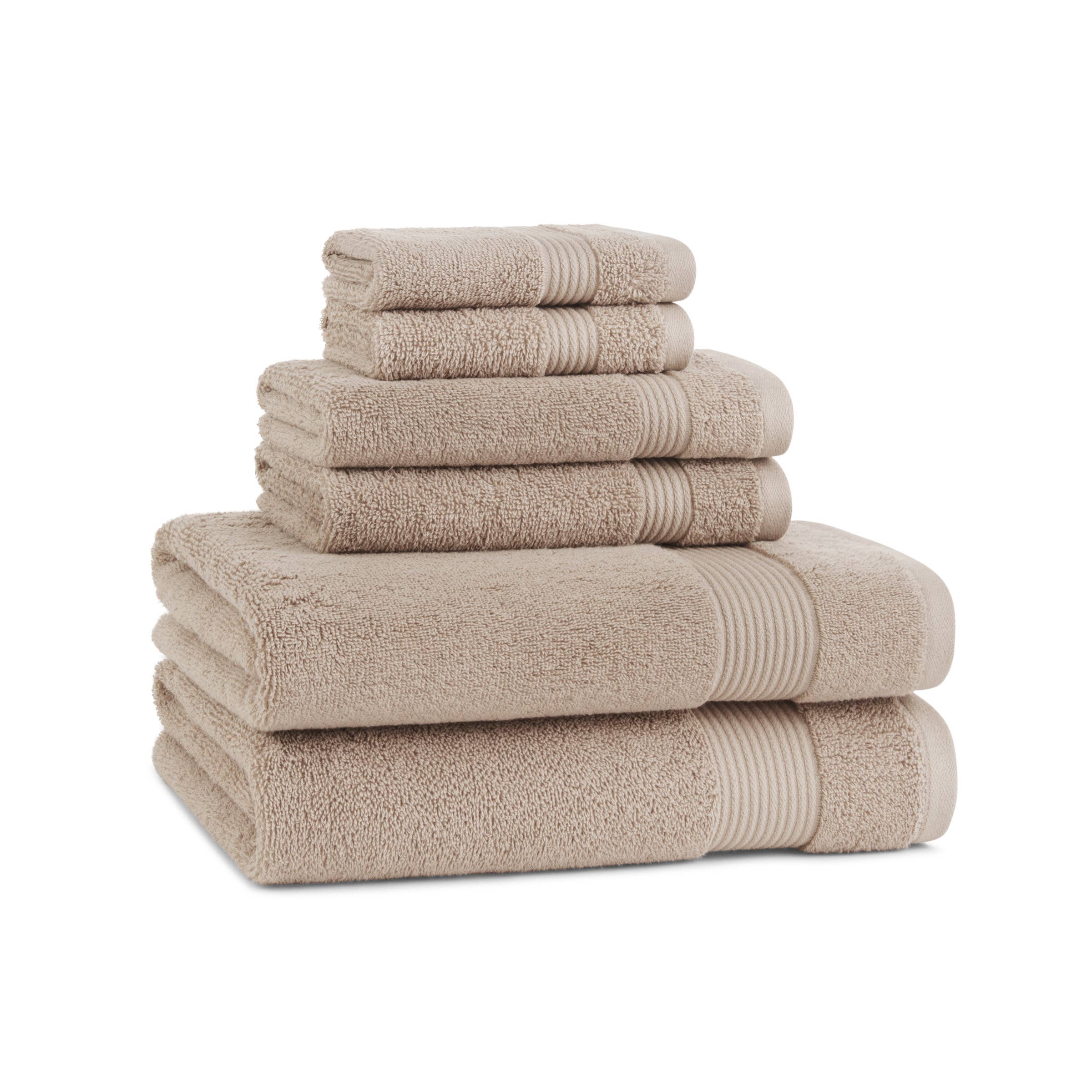 Arkwright Home - Host & Home 6-Piece Bath Towel Set, Color options