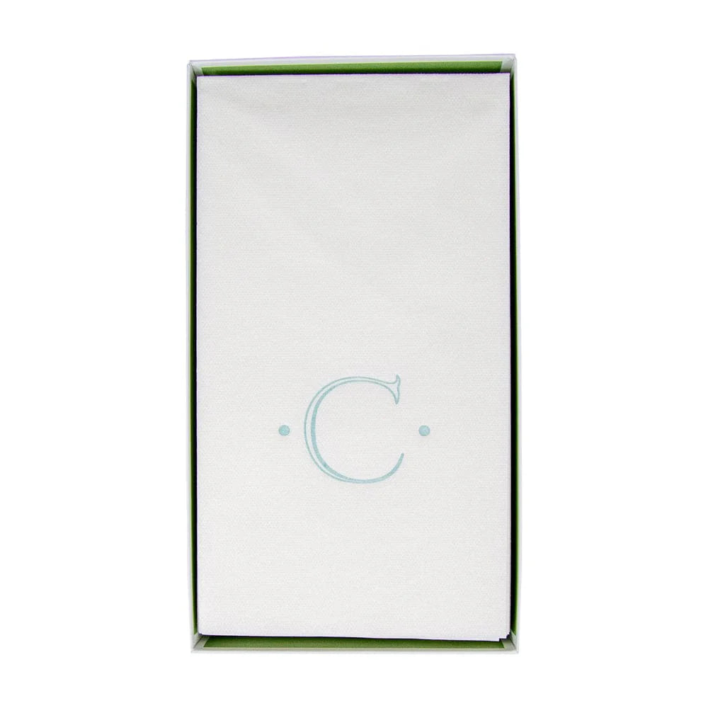 Caspari Antique Initial Guest Towel