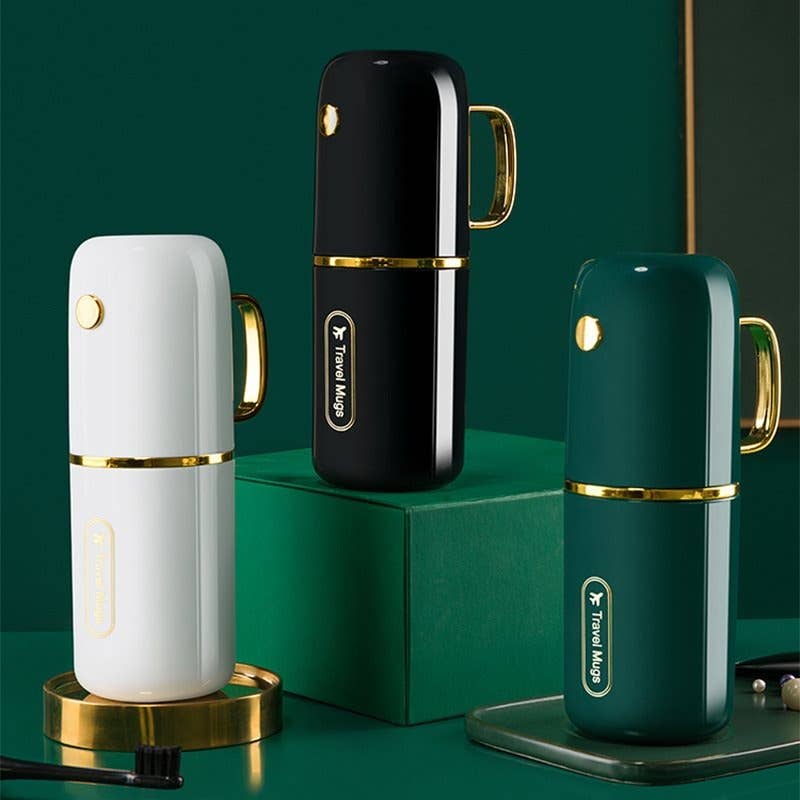 VIGOR - Luxury Travel Gift Set Holder with Mouthwash Cup Toothbrush