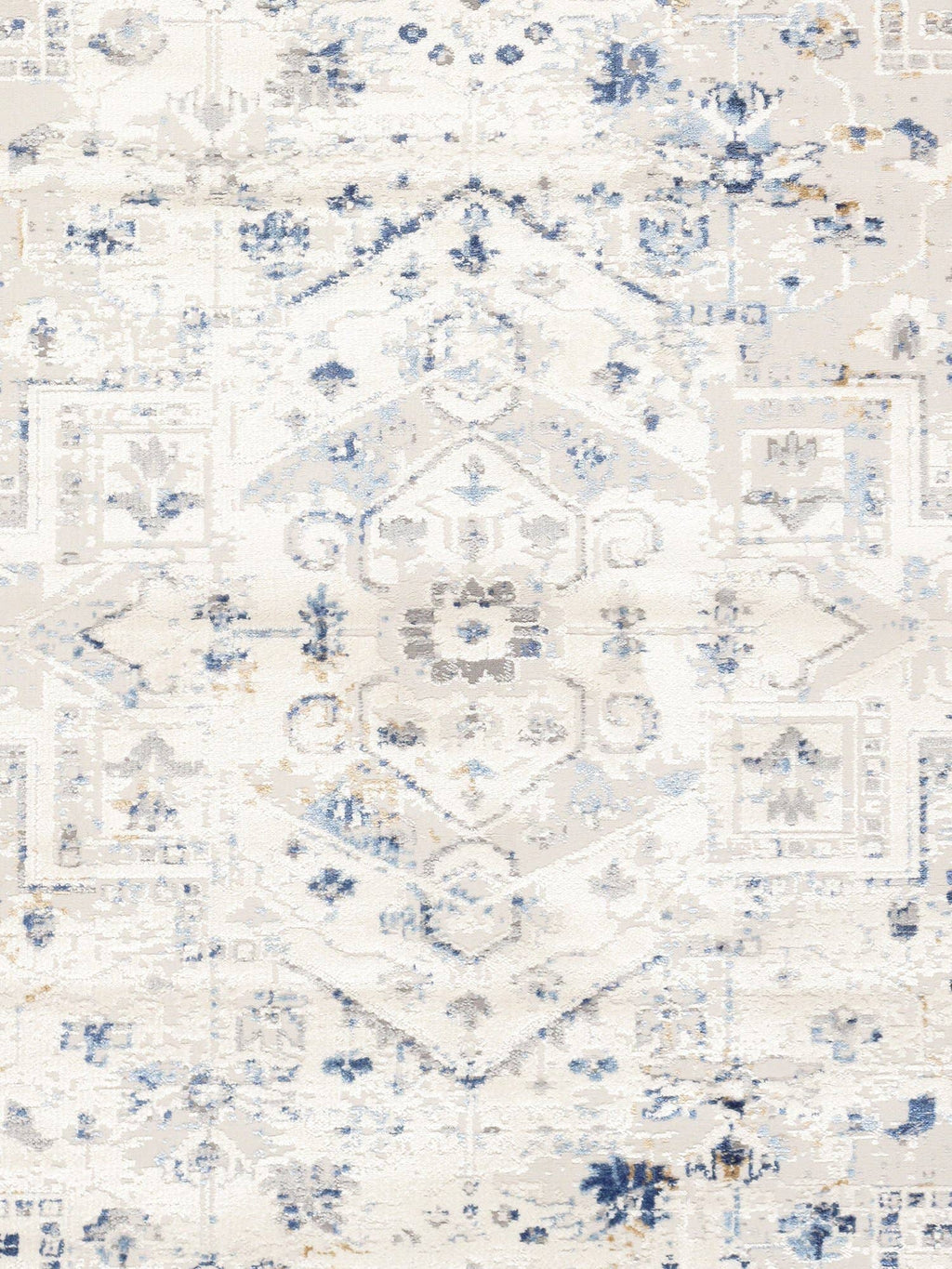 Pasargad Home - Efes Oriental Light Gray/Light Blue Area Rug
