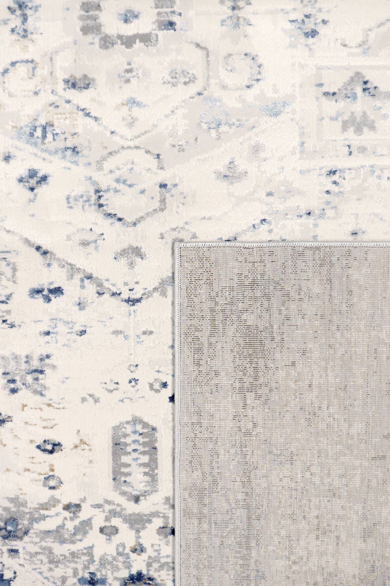 Pasargad Home - Efes Oriental Light Gray/Light Blue Area Rug