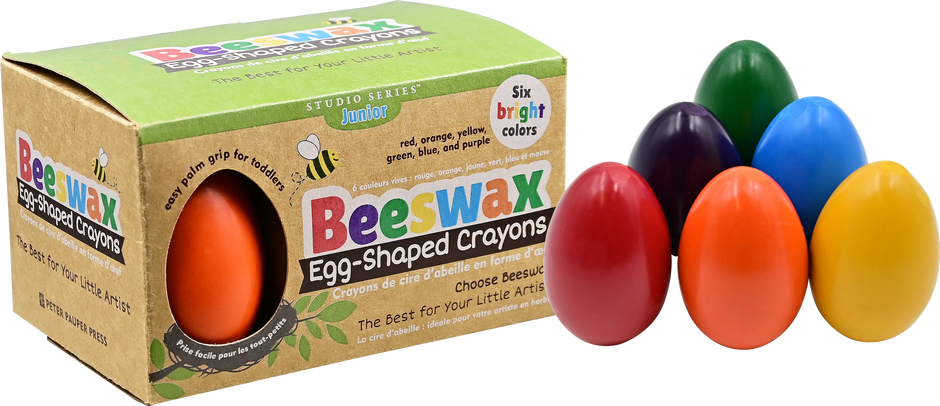 Peter Pauper Press - Studio Series Junior Beeswax Egg-Shaped Crayons