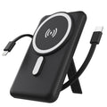 LAX Gadgets - Magnetic 7200mAh Rapid-Charge Power Bank with Built-In Cable