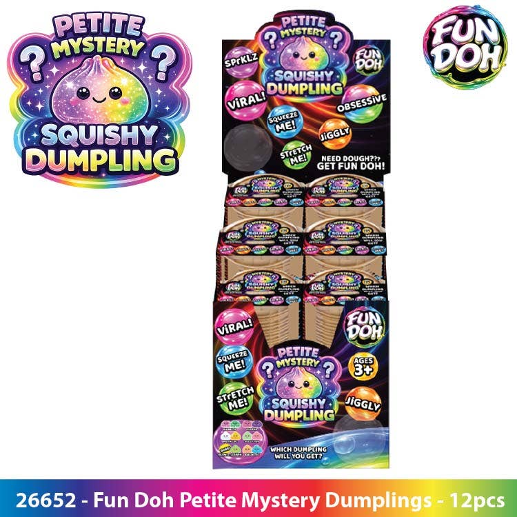 Novelty Brands - Fun Doh Squishy Mystery Mini Petite 2.5" Dumpling Toy