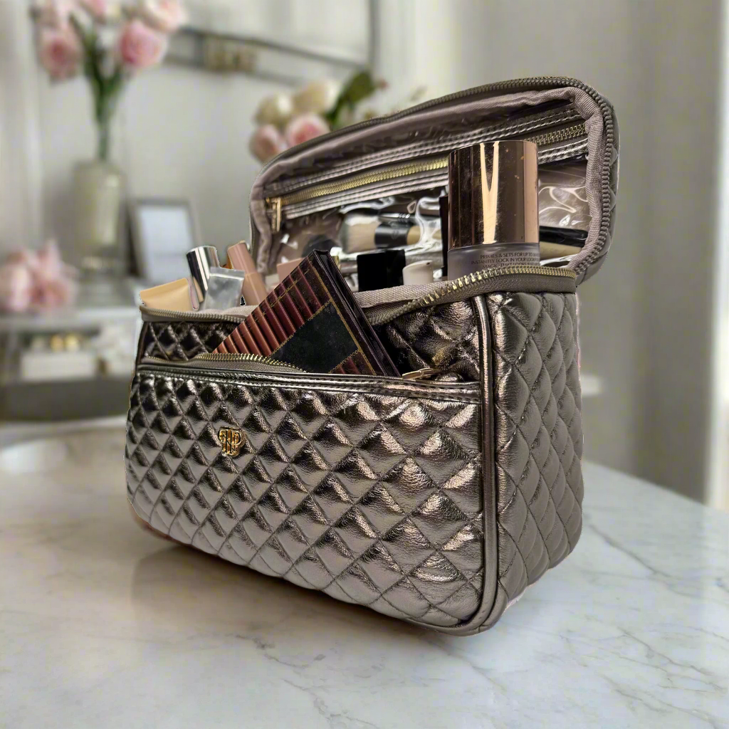 PurseN (new) - Classic Train Case - Bronze