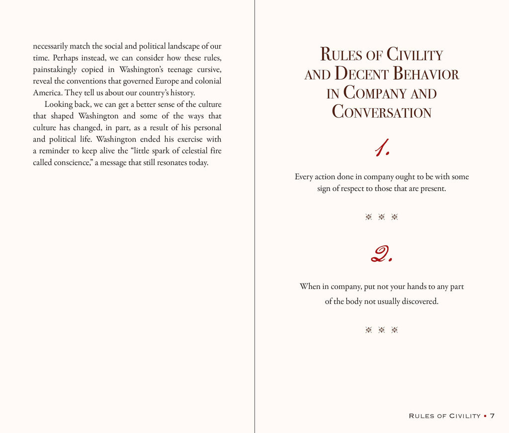 Peter Pauper Press - George Washington's Rules of Civility and Decent Behavior in Company and Conversation