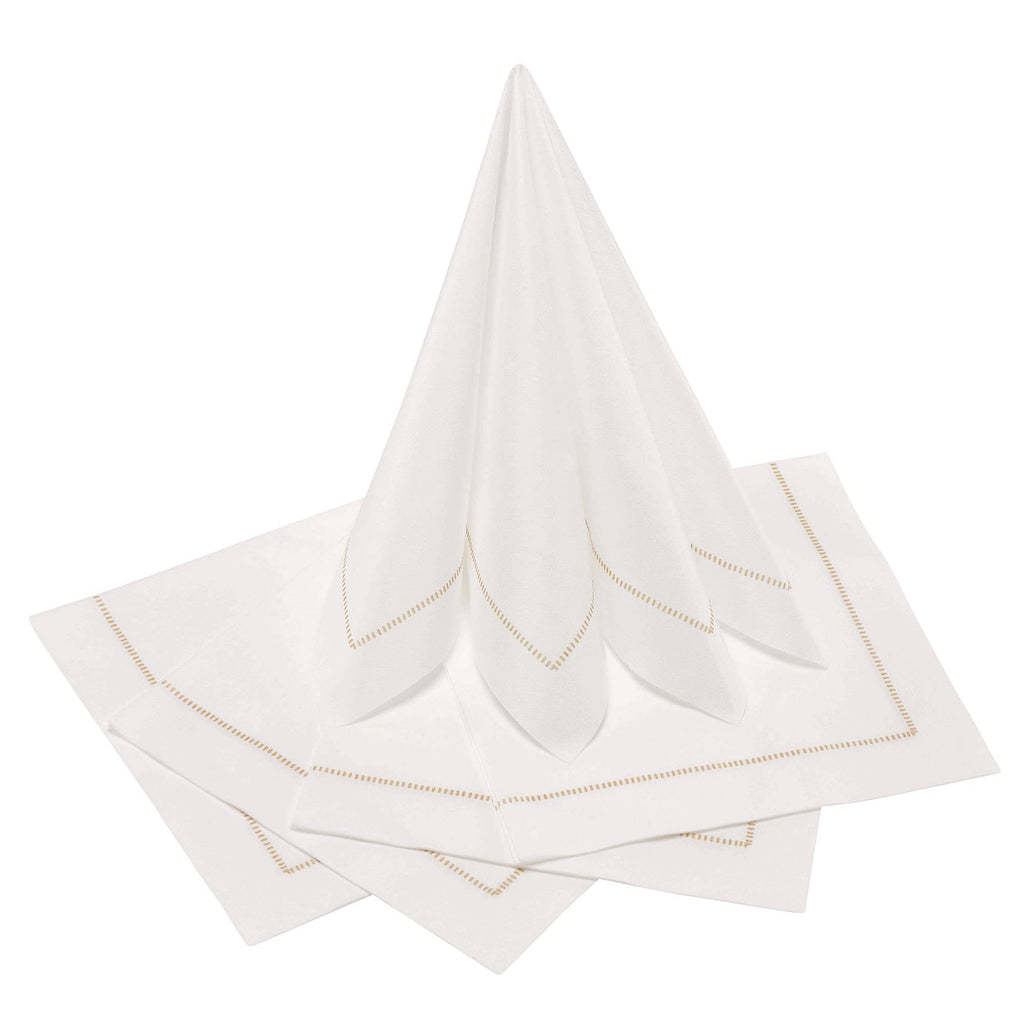 The Napkins - Hemstitch TAUPE Napkins Guest Towel