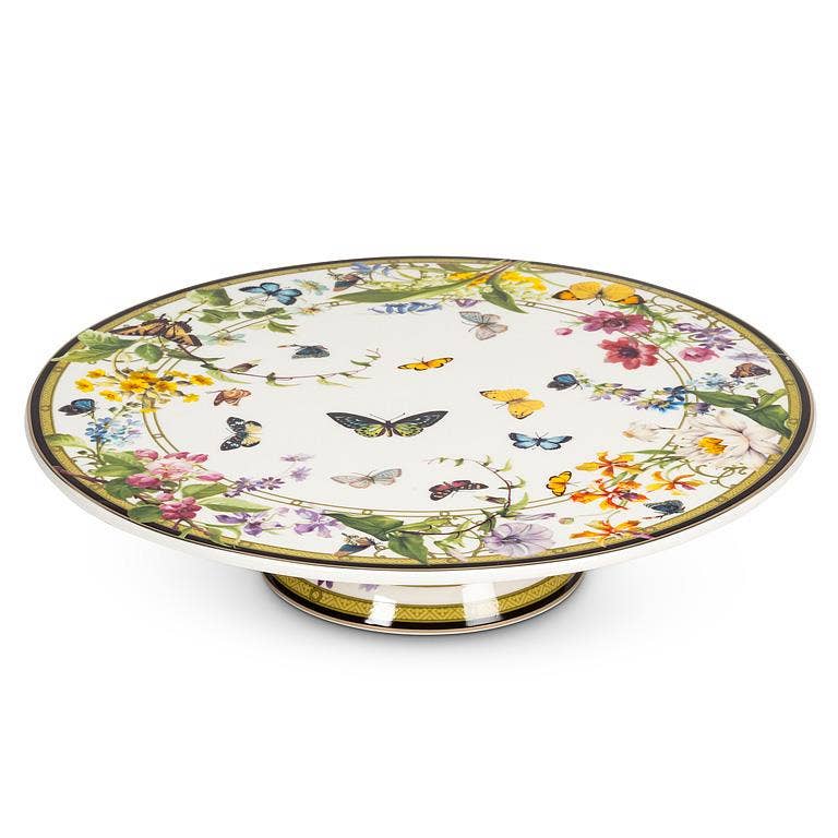 Abbott - Butterfly Garden Pedestal Cake Stand-10.5"D
