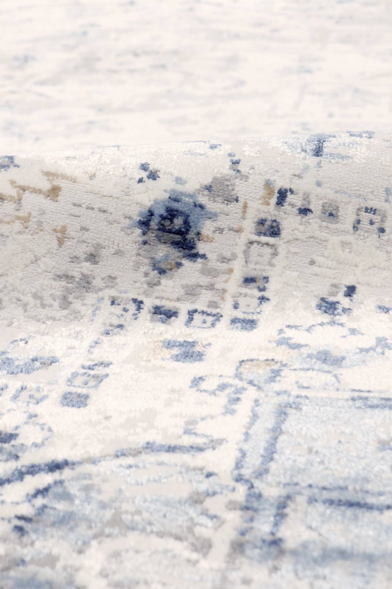 Pasargad Home - Efes Oriental Light Gray/Light Blue Area Rug