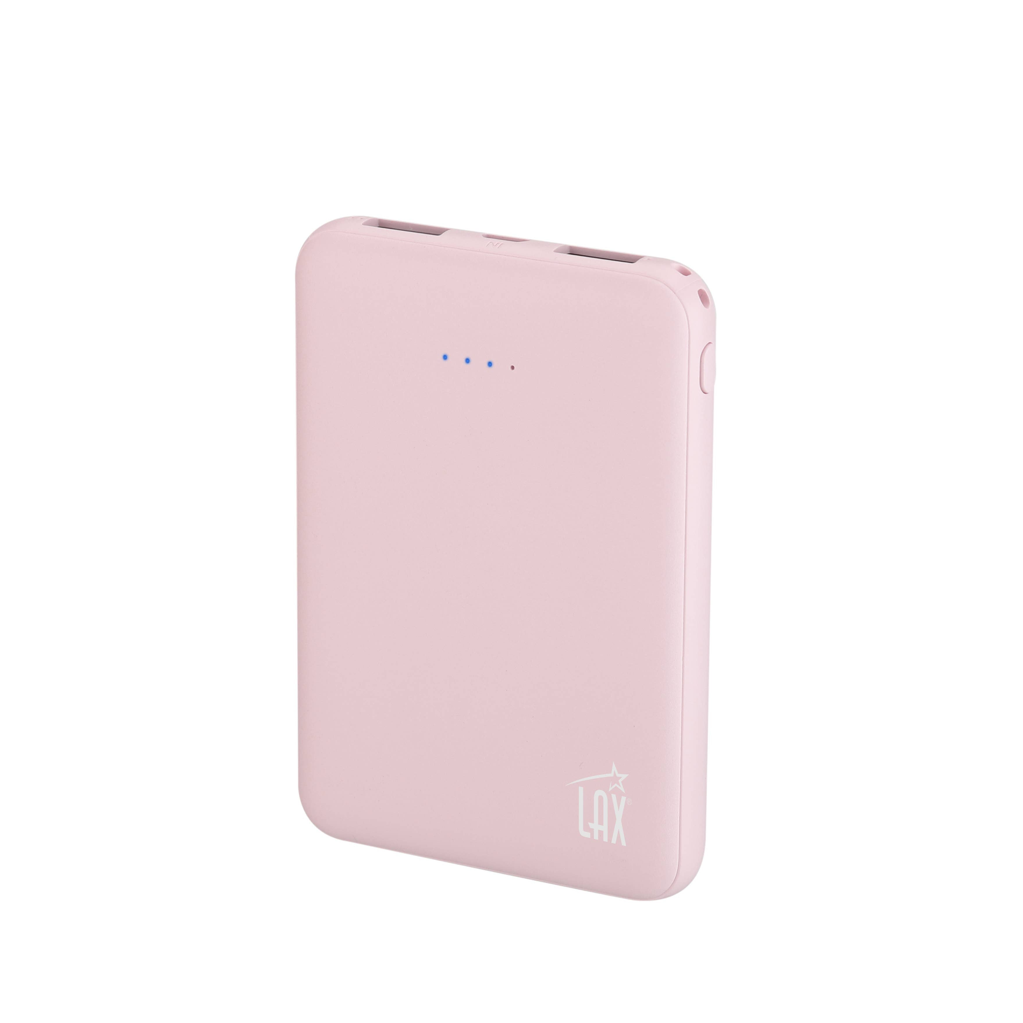 LAX Gadgets - 6600mAh Power Bank Ultra-Slim | Palm Size | Portable | 8Oz