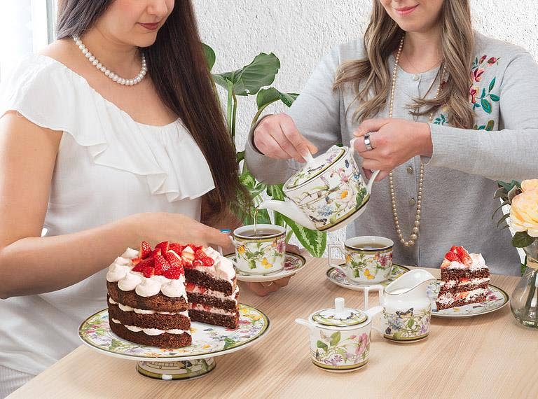 Abbott - Butterfly Garden Pedestal Cake Stand-10.5"D
