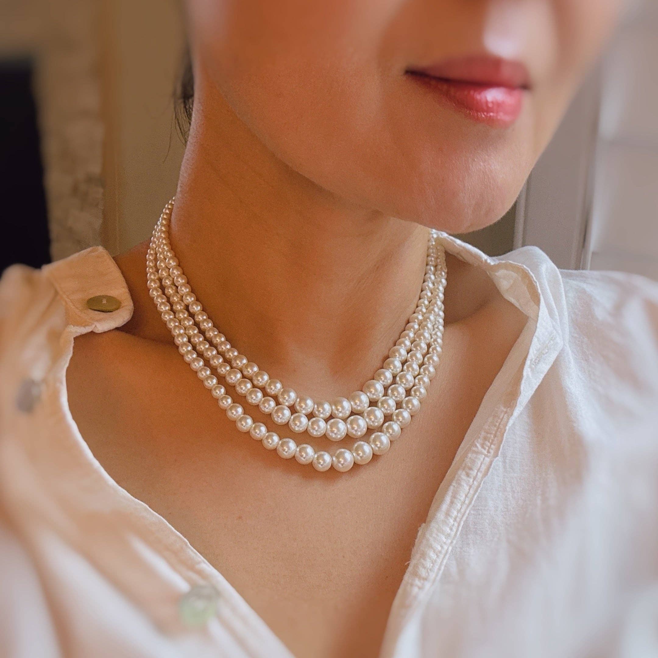 Ellison+Young - Perfect Pearl Strands Necklace