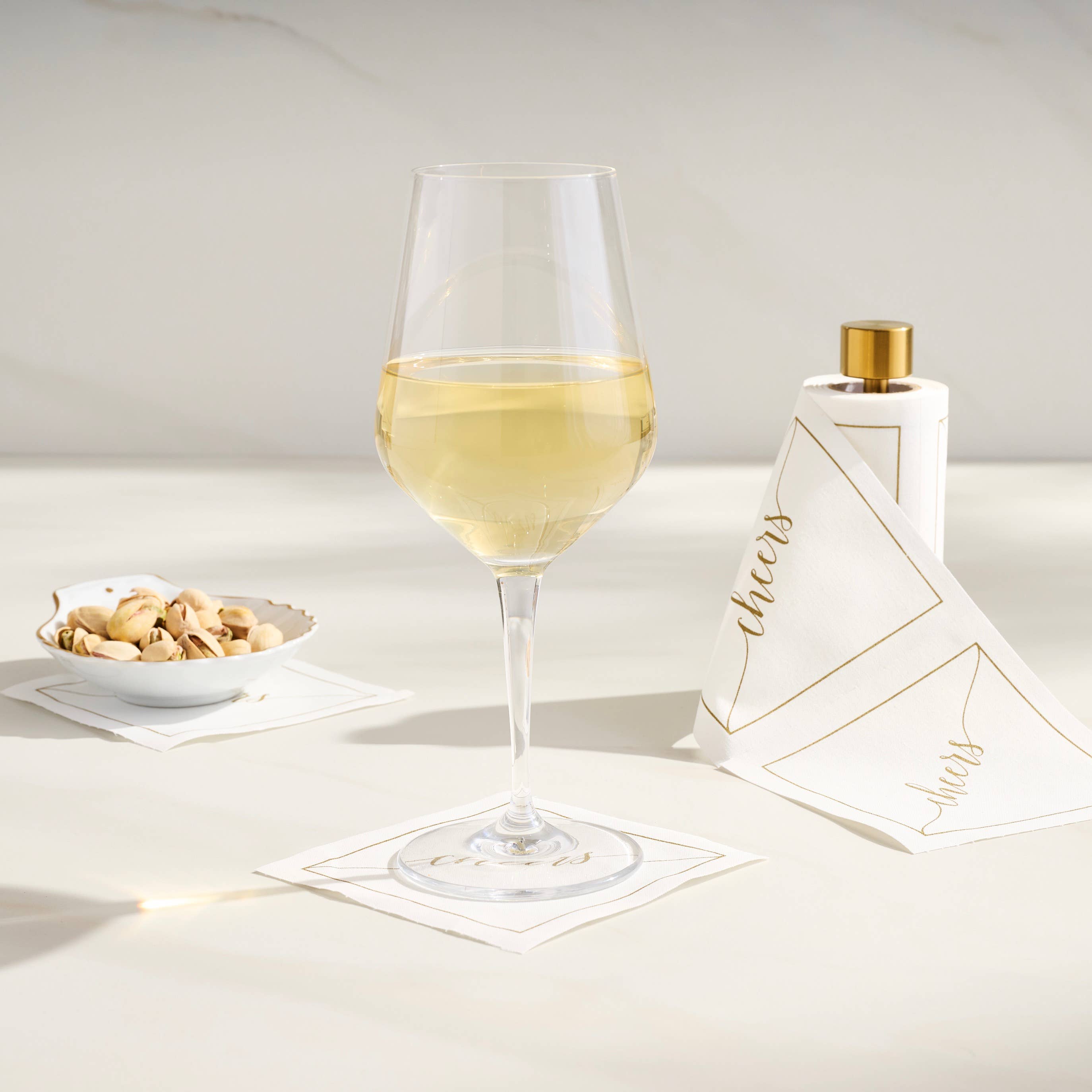 Table Theory (Formerly Toasting with Tara) - Exclusive Cocktail Napkin Stand in Gold