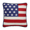 Peking Handicraft - American Flag Embroidered Pillow