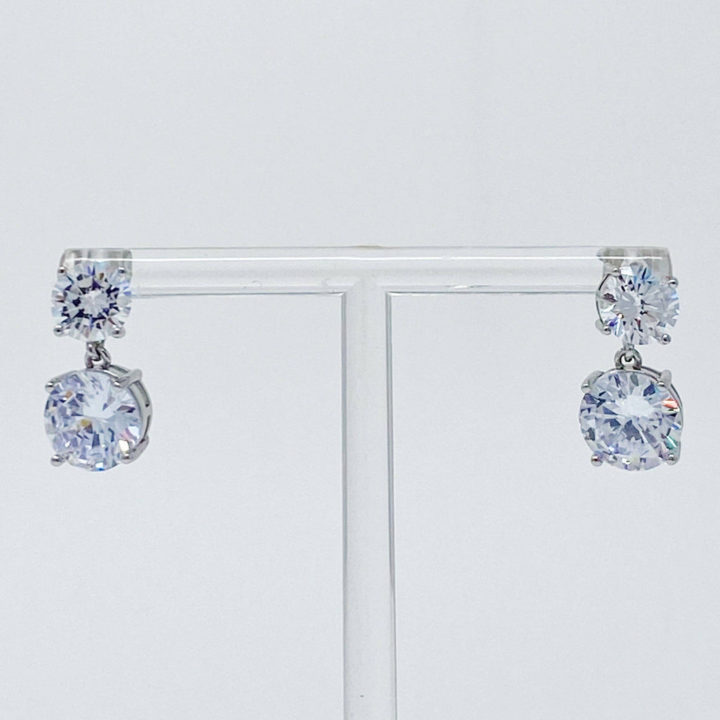 Ellison+Young - Double Diamond Dangle Earrings
