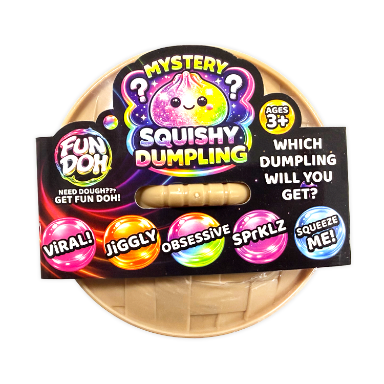 Novelty Brands - Fun Doh Mystery Dumpling Squishies | 12-Piece Retail Display