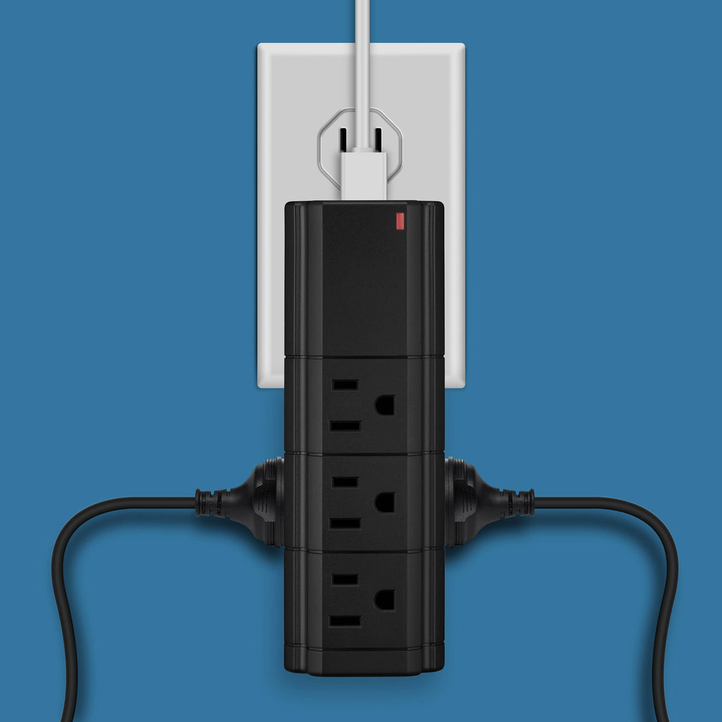 LAX Gadgets - Charging Tower Surge Protector 9 Outlet & 2 USB Retail Pack